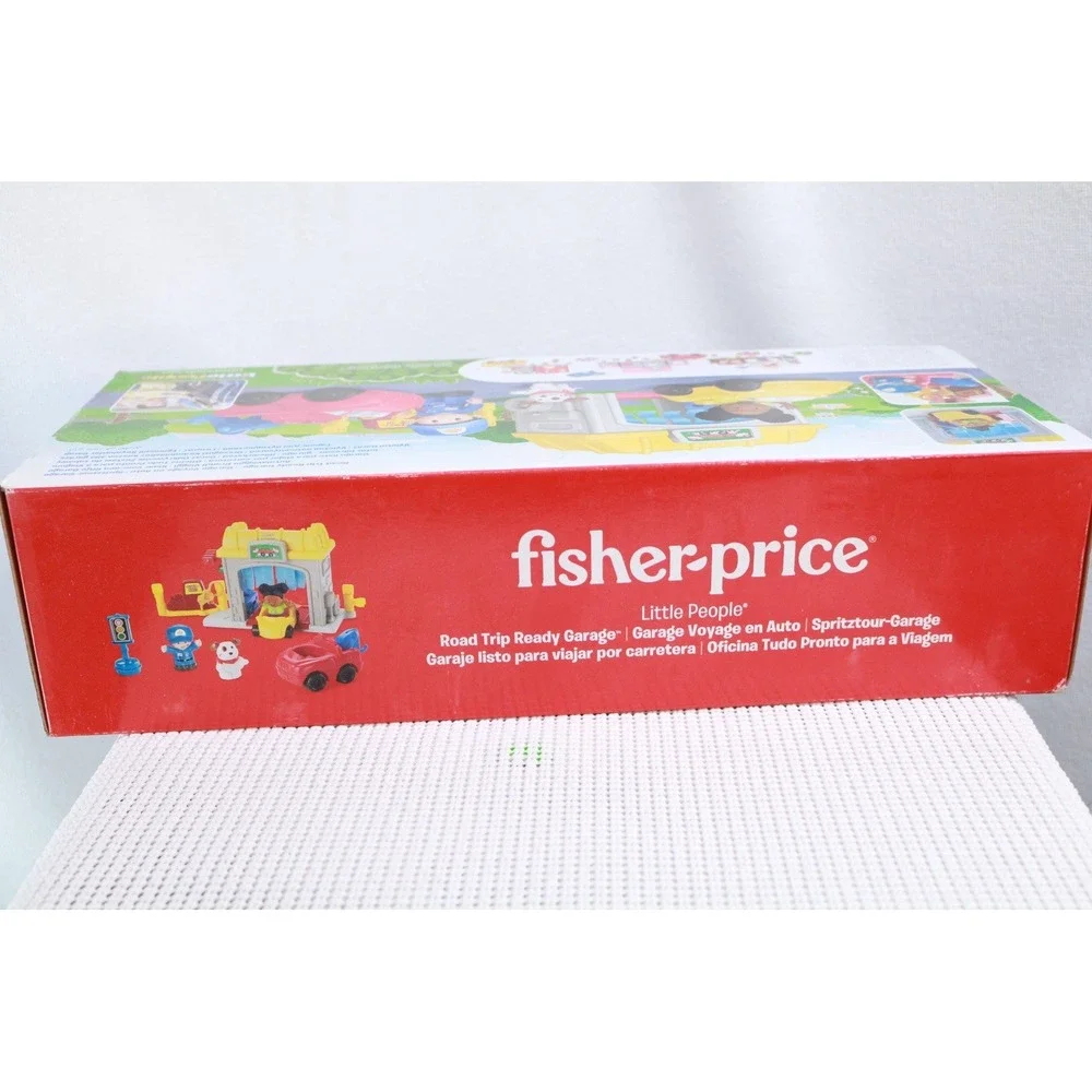 Fisher-Price Little People Road Trip Ready Garage Playset FWB90 New Box Damage